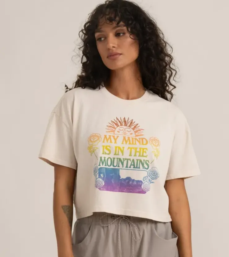 Roark Mountain Cropped Boxy Premium Tee Moon Best