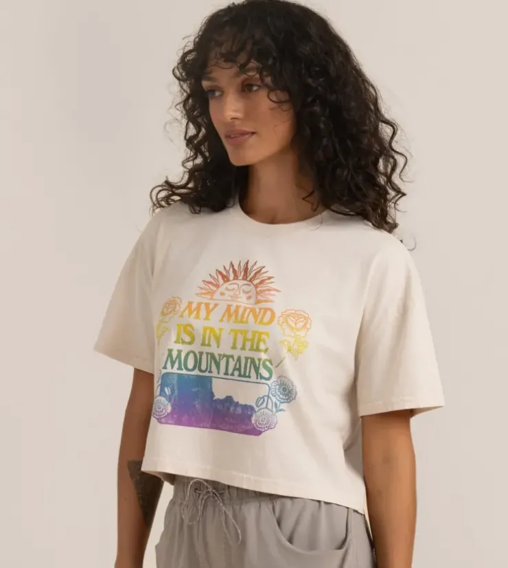 Roark Mountain Cropped Boxy Premium Tee Moon Best