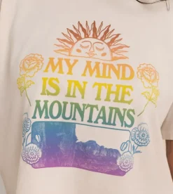Roark Mountain Cropped Boxy Premium Tee Moon Best
