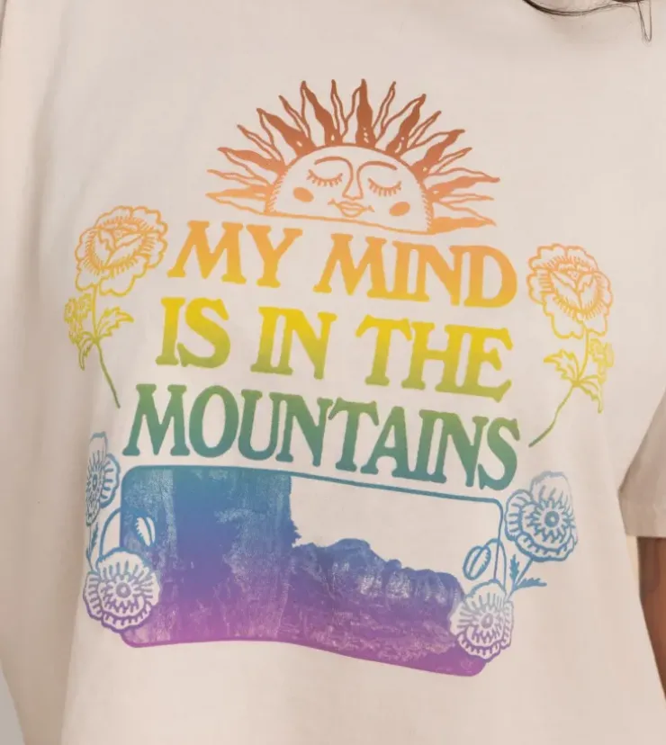 Roark Mountain Cropped Boxy Premium Tee Moon Best