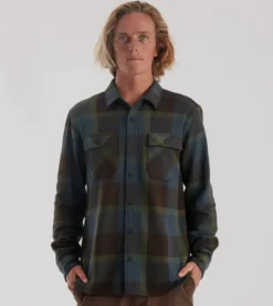 Roark Nordsman Cotton Long Sleeve Flannel Orion Clearance