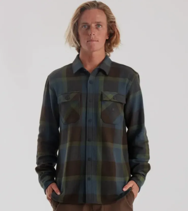 Roark Nordsman Cotton Long Sleeve Flannel Orion Clearance