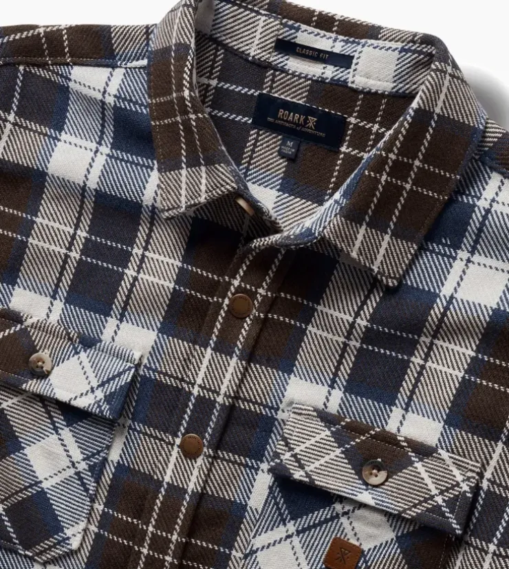 Roark Nordsman Cotton Long Sleeve Flannel Natural Outlet