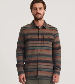 Roark Nordsman Cotton Long Sleeve Flannel Rust Clearance