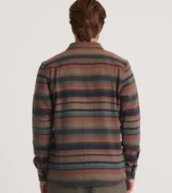 Roark Nordsman Cotton Long Sleeve Flannel Rust Clearance