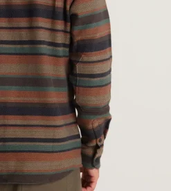Roark Nordsman Cotton Long Sleeve Flannel Rust Clearance