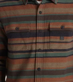 Roark Nordsman Cotton Long Sleeve Flannel Rust Clearance