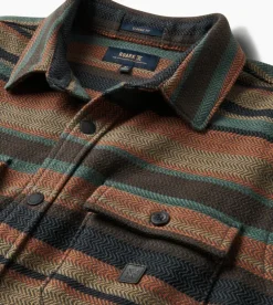 Roark Nordsman Cotton Long Sleeve Flannel Rust Clearance