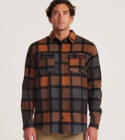 Roark Nordsman Long Sleeve Flannel Pecan Clearance