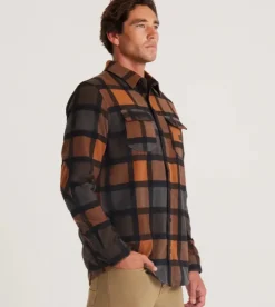 Roark Nordsman Long Sleeve Flannel Pecan Clearance
