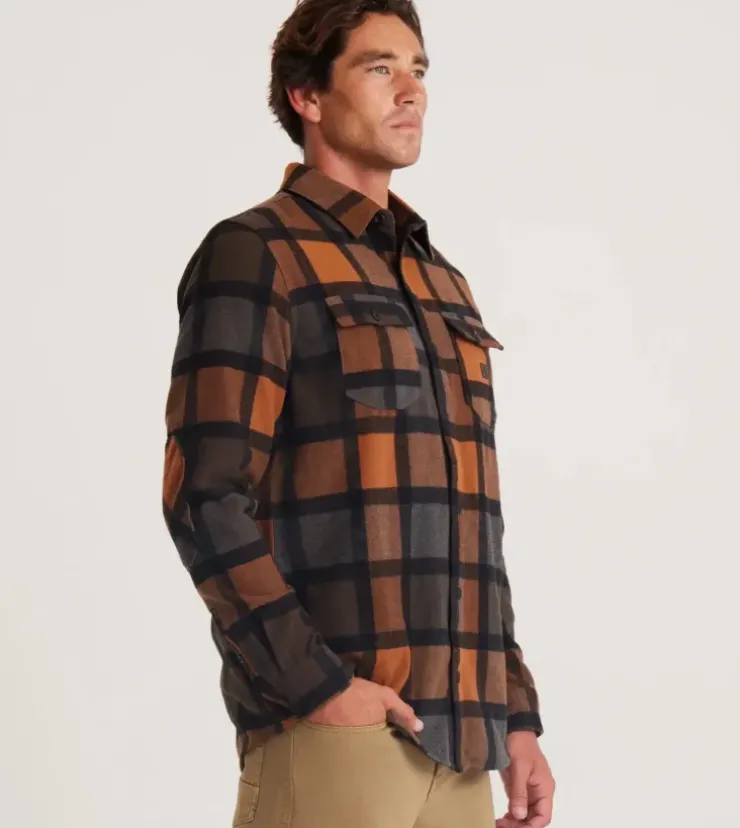 Roark Nordsman Long Sleeve Flannel Pecan Clearance