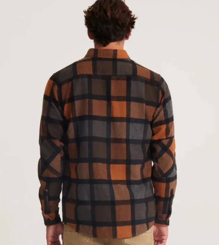 Roark Nordsman Long Sleeve Flannel Pecan Clearance