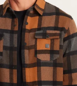 Roark Nordsman Long Sleeve Flannel Pecan Clearance