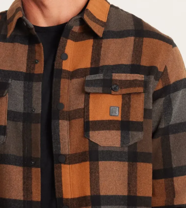 Roark Nordsman Long Sleeve Flannel Pecan Clearance