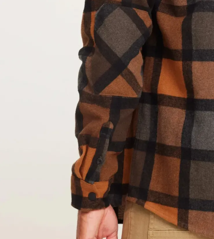 Roark Nordsman Long Sleeve Flannel Pecan Clearance