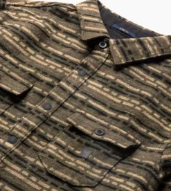 Roark Nordsman Long Sleeve Flannel DarkMilitaryJacquard Outlet