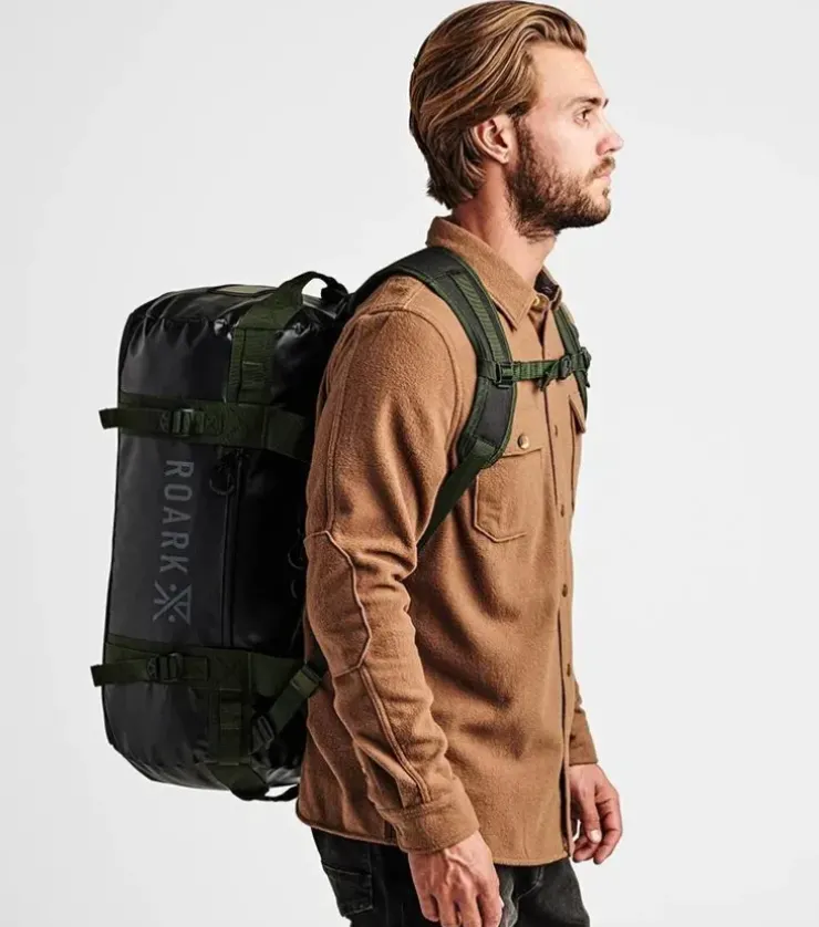 Roark Pony Keg 60L Convertible Duffel Bag Black