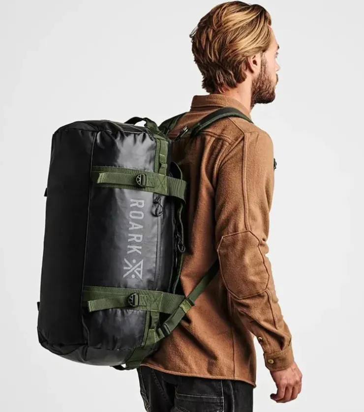 Roark Pony Keg 60L Convertible Duffel Bag Black