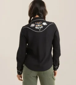 Roark Ranger Long Sleeve Button Up Shirt Black Outlet