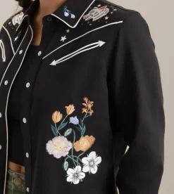 Roark Ranger Long Sleeve Button Up Shirt Black Outlet