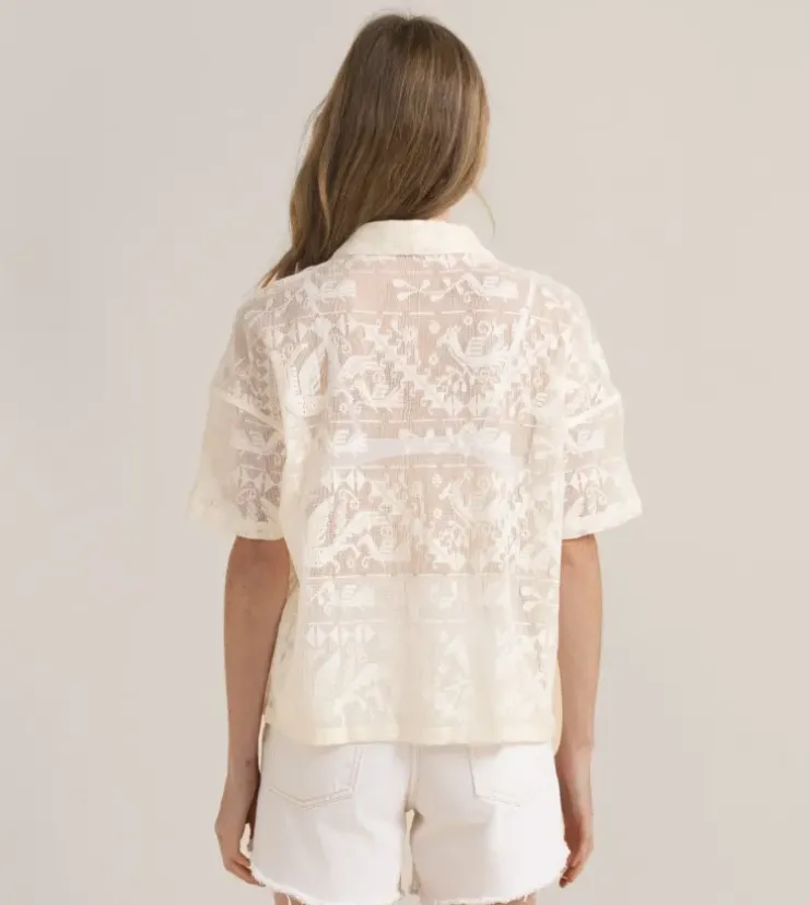 Roark Riviera Short Sleeve Shirt Coconut Sale