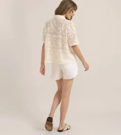 Roark Riviera Short Sleeve Shirt Coconut Sale