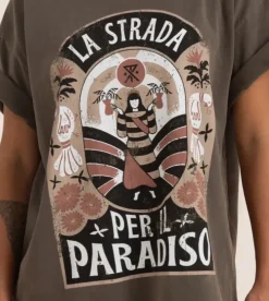 Roark Road To Paradise Oversized Premium Tee Mocha Outlet