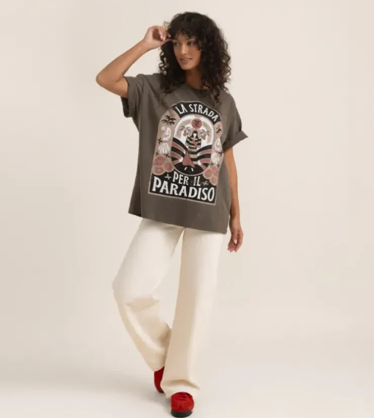 Roark Road To Paradise Oversized Premium Tee Mocha Outlet