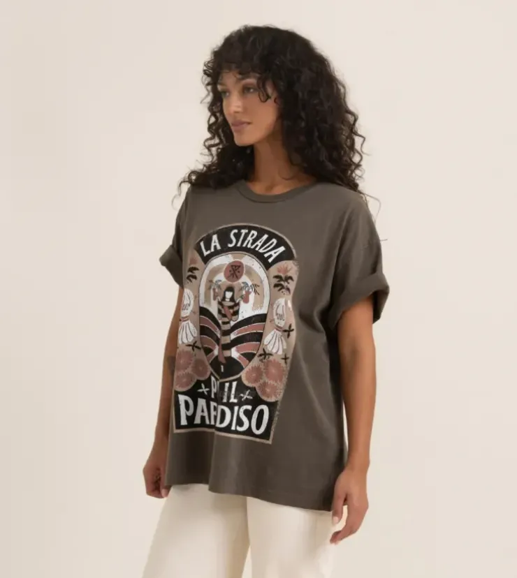 Roark Road To Paradise Oversized Premium Tee Mocha Outlet
