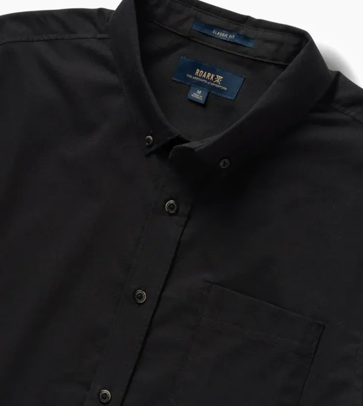 Roark Scholar Button Down Shirt Black Sale