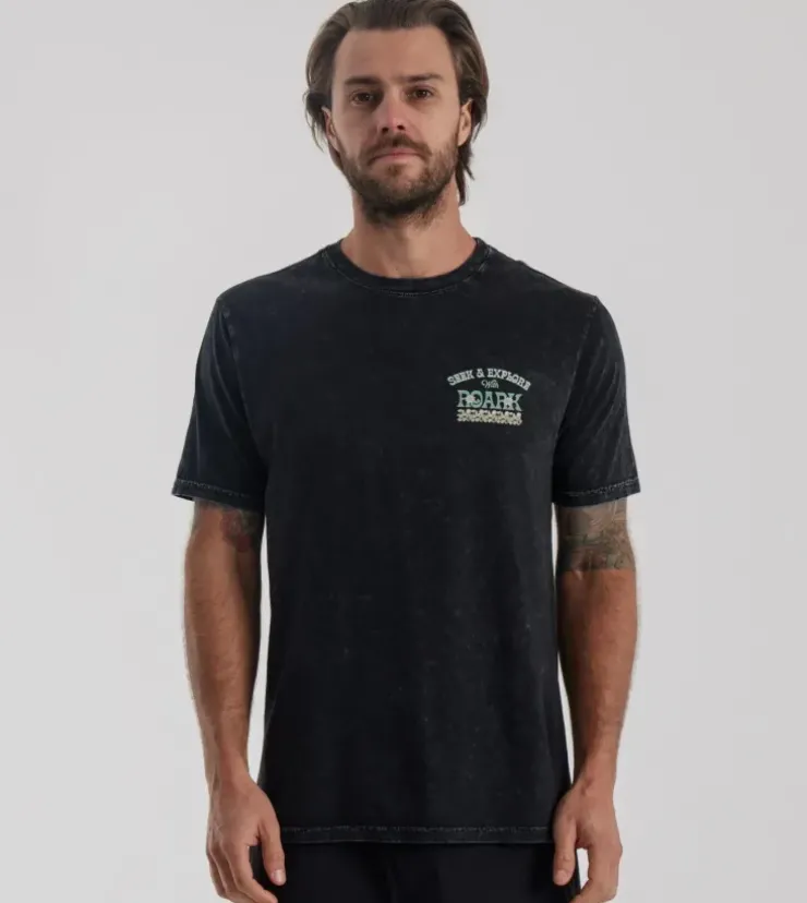 Roark Seek & Explore Premium Tee Black Discount