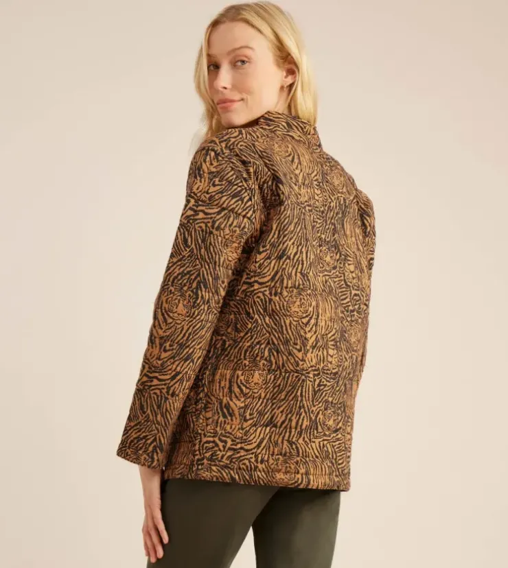 Roark Tora Quilted Jacket Reversible Tobacco Best