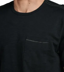 Roark Well Worn Mid Organic Knit Top Black Best