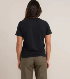 Roark Well Worn Organic Knit Top Black Hot