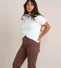 Roark Well Worn Organic Knit Top OffWhite Clearance