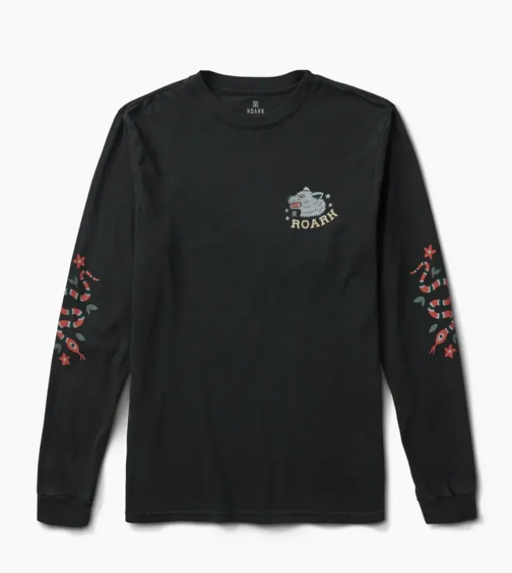 Roark Wolfpack LS Premium Tee Black New