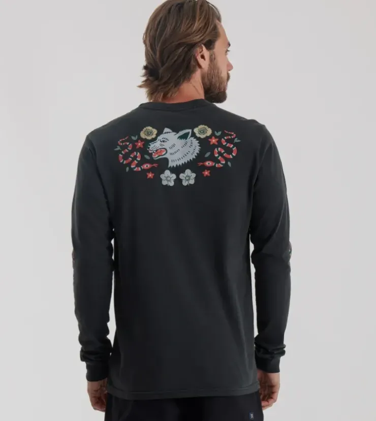 Roark Wolfpack LS Premium Tee Black New