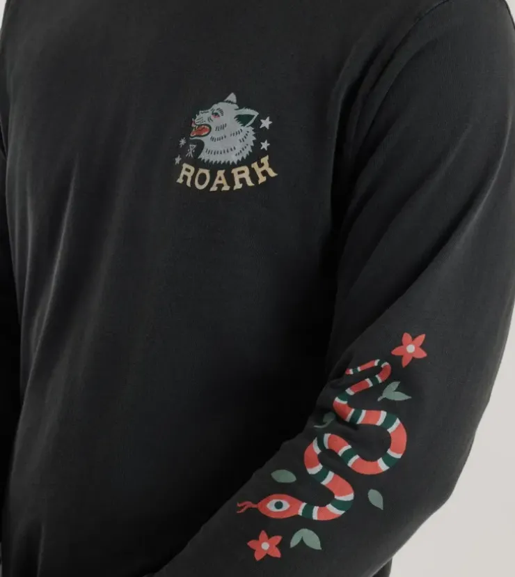 Roark Wolfpack LS Premium Tee Black New